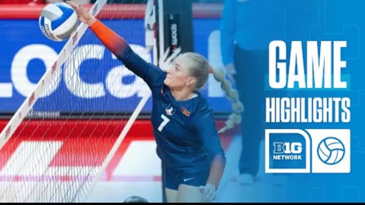 Iowa State at Illinois | Highlights | Big Ten Volleyball | 09/20/2025