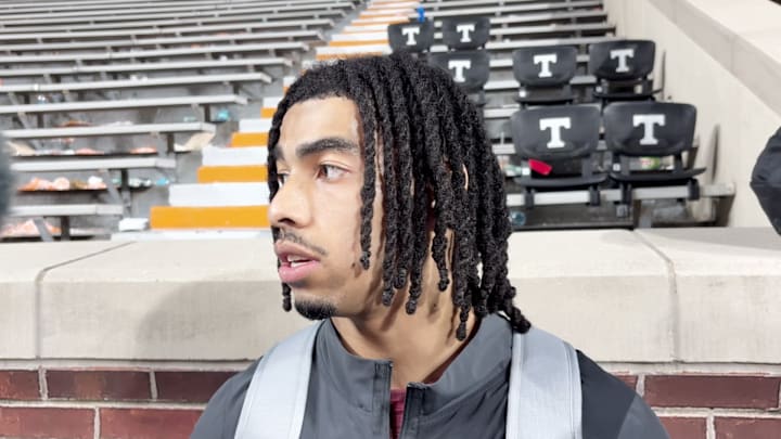 Isaiah Sategna Tennessee postgame Isaiah Sategna Tennessee postgame