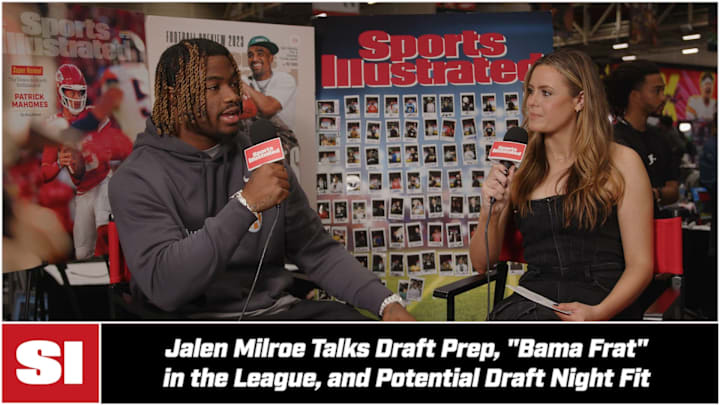 Jalen Milroe Talks NFL Draft and Super Bowl on Radio Row Jalen Milroe Talks NFL Draft and Super Bowl on Radio Row