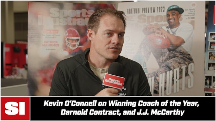 Kevin O'Connell Talks Winning Coach of the Year, Sam Darnold & J.J. McCarthy