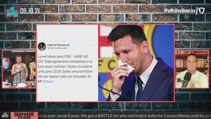 Lionel Messi Officially Joins PSG - The Pat McAfee Show