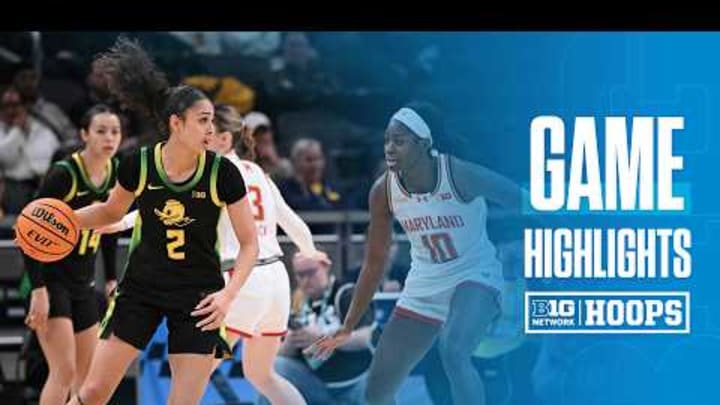 Maryland vs. Oregon | HIGHLIGHTS | 2026 B1G Women's Basketball Tournament | 03/05/2026