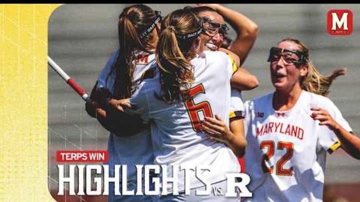 Maryland Women's Lacrosse | B1G+ Highlights vs. Rutger | April 4, 2026