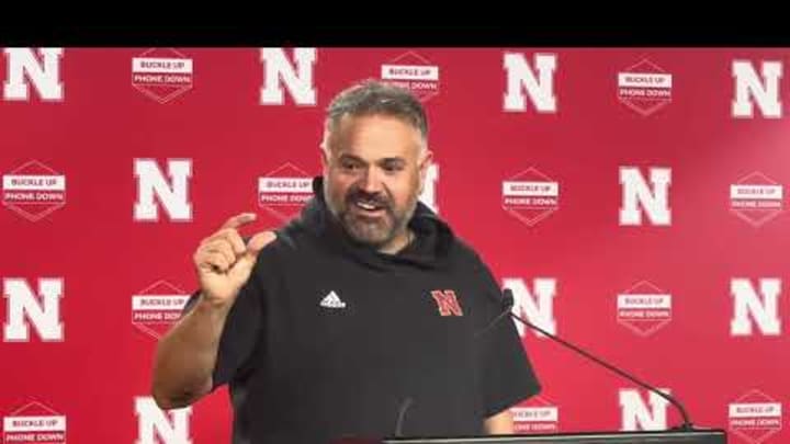 Nebraska Football Coach Matt Rhule - Pre-Purdue (Monday)