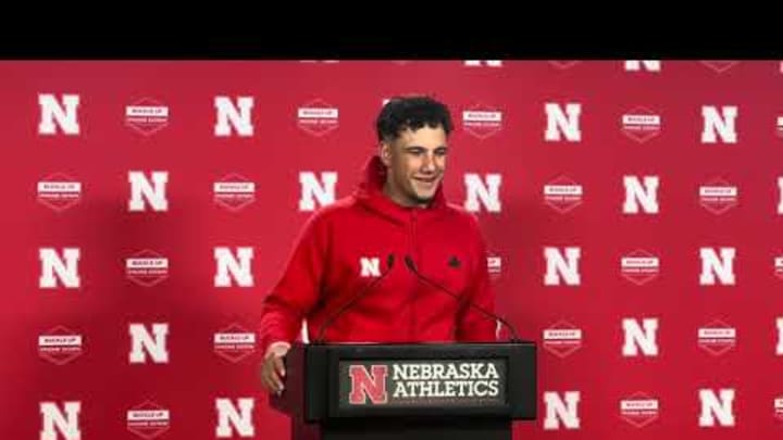 Nebraska Football Quarterback Dylan Raiola - Post Northern Iowa