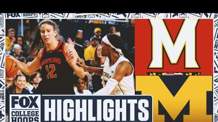 No. 14 Maryland Terrapins vs. No. 8 Michigan Wolverines Highlights 🏀 FOX College Hoops