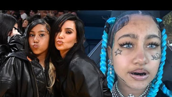 North West SHOCKS TikTok With Face Tattoos and Piercings North West SHOCKS TikTok With Face Tattoos and Piercings