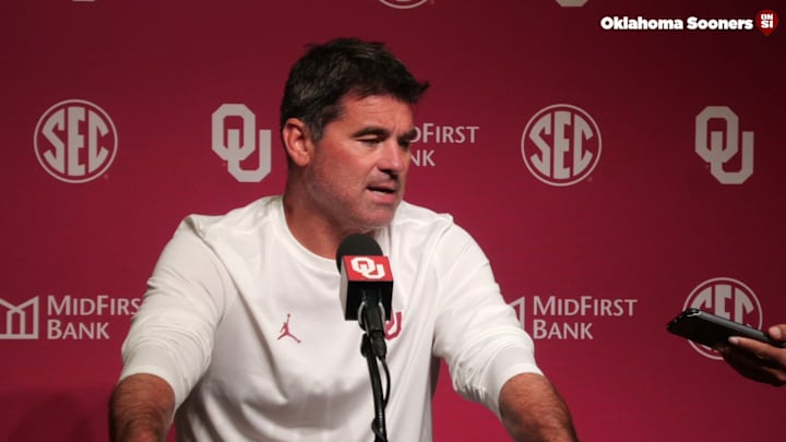 Oklahoma offensive coordinator Seth Littrell Houston Postgame Press Conference9-7-24