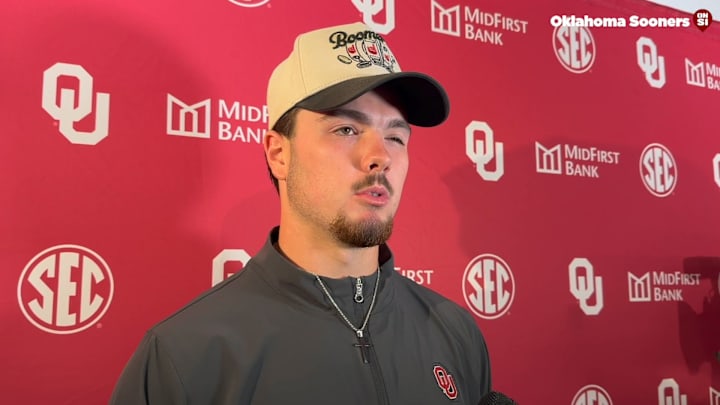 Oklahoma QB Jackson Arnold Houston Postgame