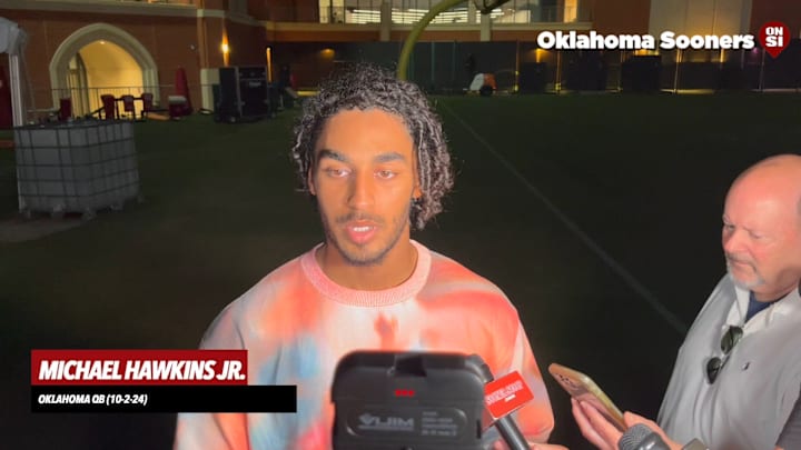 Oklahoma QB Michael Hawkins bye week interview