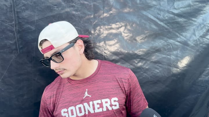 Oklahoma Sooners DE Taylor Wein South Carolina postgame