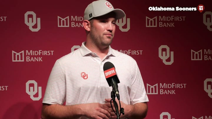 Oklahoma Sooners LB coach Nate Dreiling scrimmage postgame