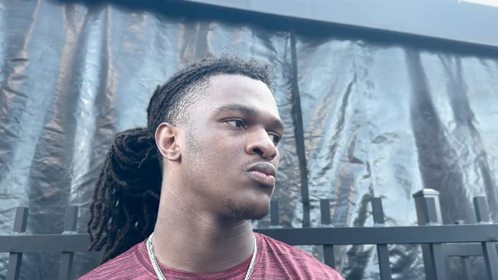 Oklahoma Sooners LB Kendal Daniels South Carolina postgame Oklahoma Sooners LB Kendal Daniels South Carolina postgame