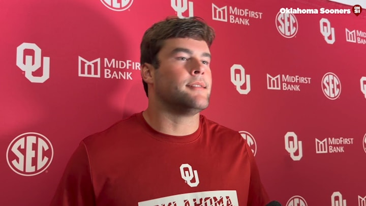 Oklahoma TE Jake Roberts Houston Postgame