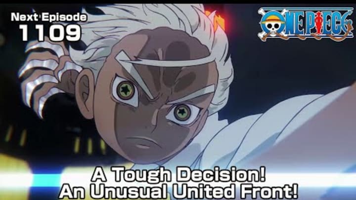 ONE PIECE episode1109 Teaser  "A Tough Decision! An Unusual United Front!"