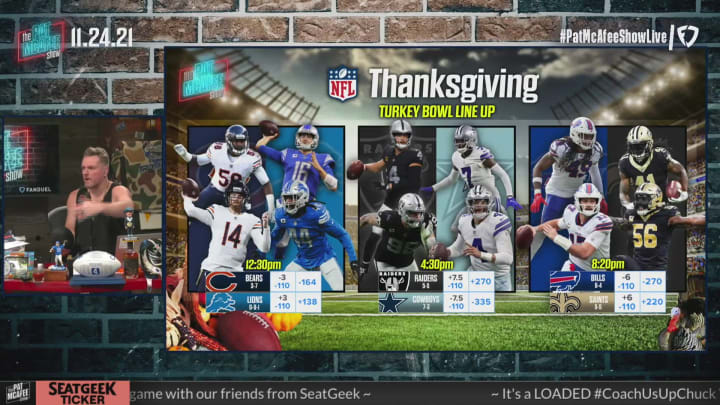 Previewing the Thanksgiving Games – The Pat McAfee Show