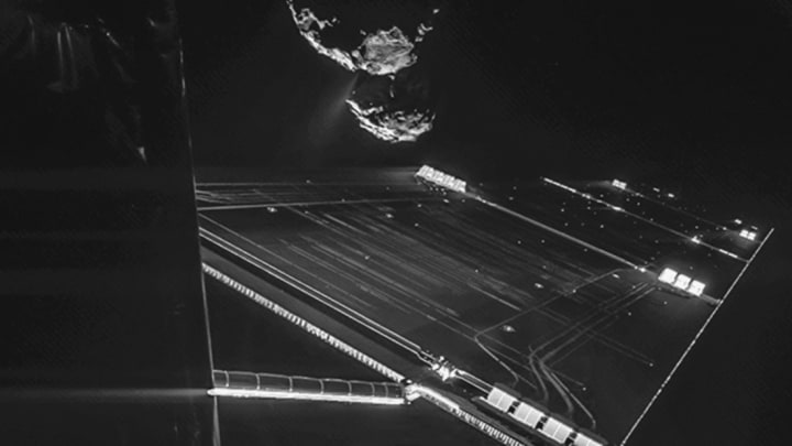 Rosetta snaps a selfie. Courtesy ESA/Rosetta/Philae/CIVA.