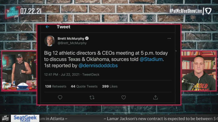 Texas and Oklahoma May Be Joining the SEC – The Pat McAfee Show