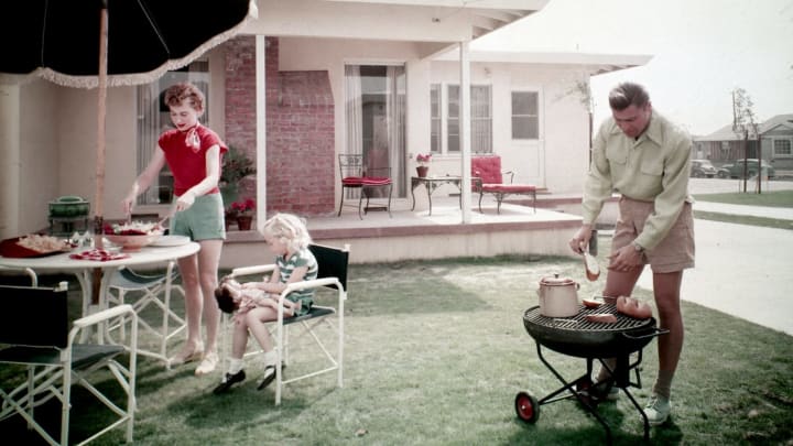 A home in Long Beach, California, in the 1950s.