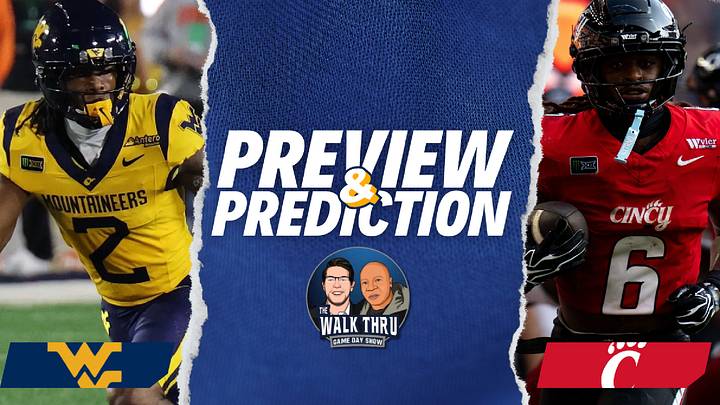 The Walk Thru GameDay Show: WVU vs. Cincinnati Preview + Prediction The Walk Thru GameDay Show: WVU vs. Cincinnati Preview + Prediction
