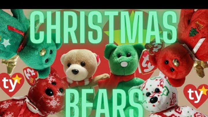 ty Beanie Baby Bears Christmas Holiday Collection ty Beanie Baby Bears Christmas Holiday Collection