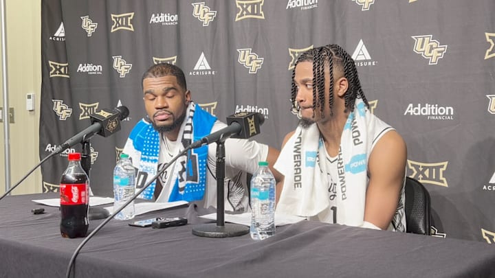 UCF Basketball Postgame Presser vs. FGCU: Forward Devan Cambridge and Guard Themus Fulks