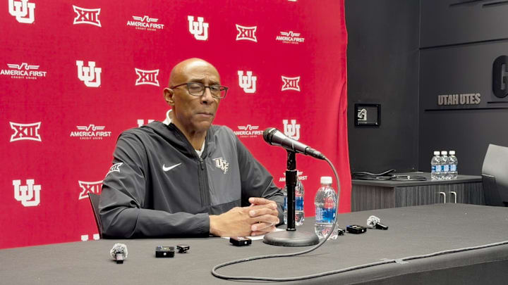 UCF Coach Johnny Dawkins Postgame at Utah