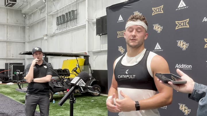 UCF defensive back Ty Bartrum Post-Practice 4/2