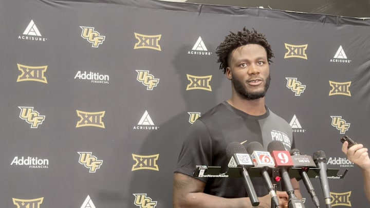 UCF EDGE Nyjalik Kelly Discusses Improvement From NFL Combine at UCF Pro Day