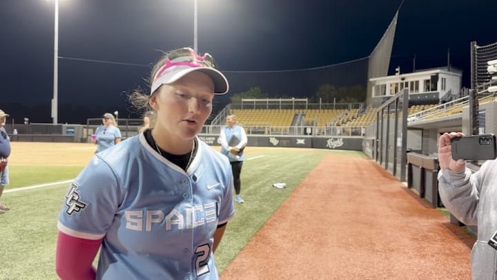 UCF First Baseman Ashleigh Griffin Talks Clinching Senior Weekend Series Win