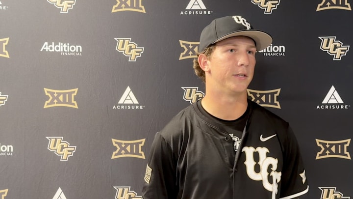 UCF First Baseman Landon Moran Postgame vs. Cincinnati, Game 1