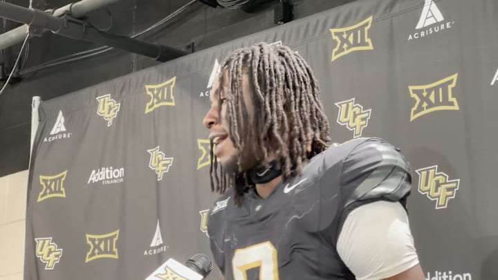 UCF Football Postgame vs. West Virginia: Keli Lawson, Linebacker UCF Football Postgame vs. West Virginia: Keli Lawson, Linebacker