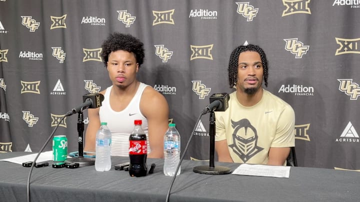 UCF guard Themus Fulks and forward Jamichael Stillwell Postgame vs. TCU