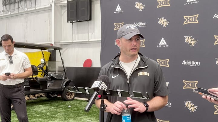 UCF Offensive Coordinator Steve Cooper Post-Practice 4/3
