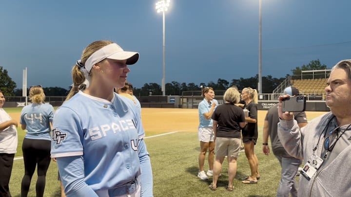UCF Pitcher Ava Stuewe Discusses Game 2 Win Over Kansas