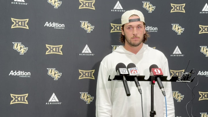 UCF Punter Discusses Transition From Minor League Baseball To College Football.