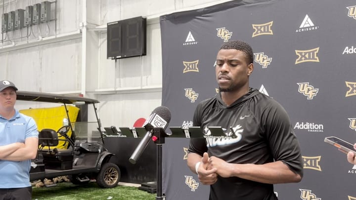 UCF running back Duke Watson Post-Practice 4/3
