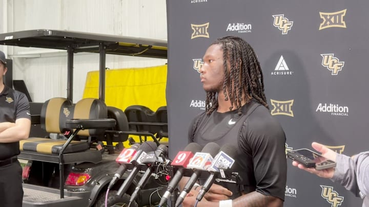 UCF wide receiver Duane Thomas Post-Practice 3/31