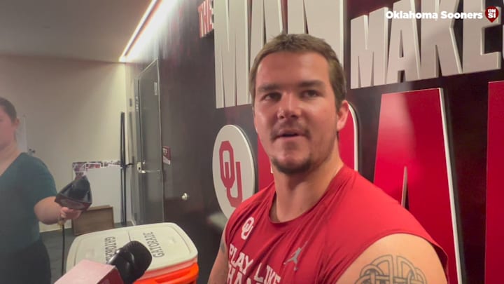 Watch Oklahoma OL Jake Maikkula's Kent State Postgame