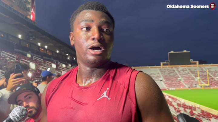 Watch Oklahoma OL Michael Fasusi Preview South Carolina