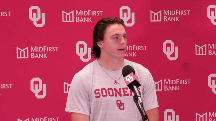 Watch Oklahoma Quarterback John Mateer Recap Loss to Ole Miss Watch Oklahoma Quarterback John Mateer Recap Loss to Ole Miss