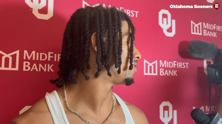 Watch Oklahoma WR Isaiah Sategna's Kent State Postgame