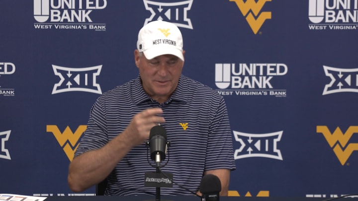 WVU HC Rich Rodriguez Fall Camp Day 1