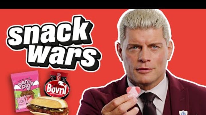 WWE Star Cody Rhodes Rates British And American Food | Snack Wars