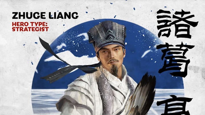 Total War Three Kingdoms Zhuge Liang is a powerful Strategist available to Liu Bei.