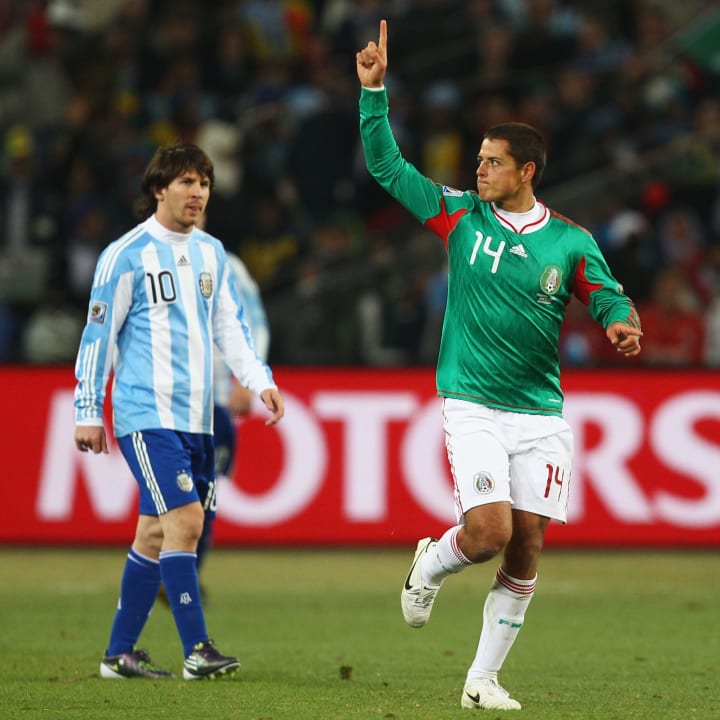 Javier Hernández marcó cuatro goles en los tres mundiales que jugó y es el máximo anotador en la historia de México, con 52 goles