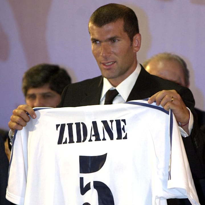 French soccer star Zinedine Zidane displ