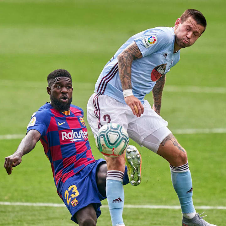 El central se lesionó contra el Celta de Vigo