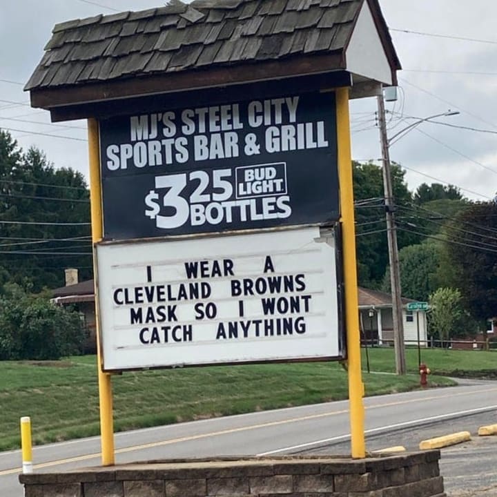 Pittsburgh restaurant makes a joke about the Browns.