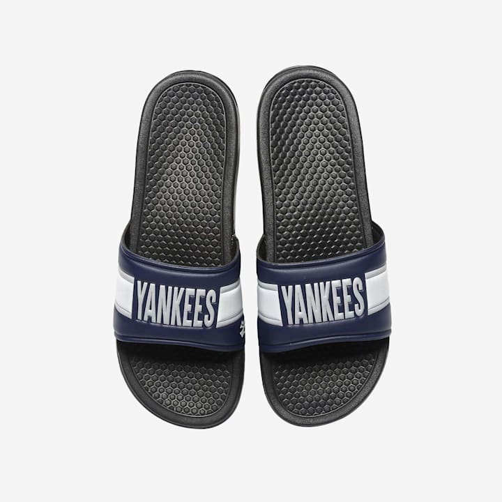 Rep the New York Yankees from head to toe with these $10 slides.